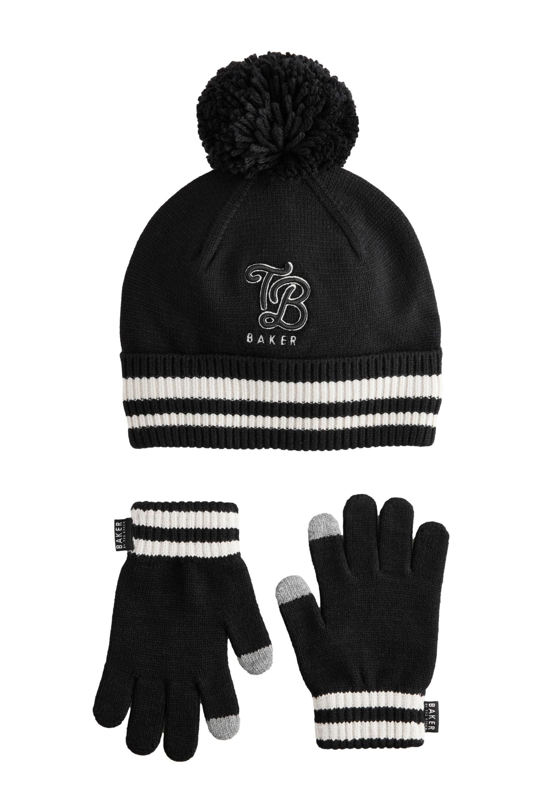 Baker by Ted Baker Beanie Baker by Ted Baker Mütze & Handschuhe, Jungen-Set (2-St)