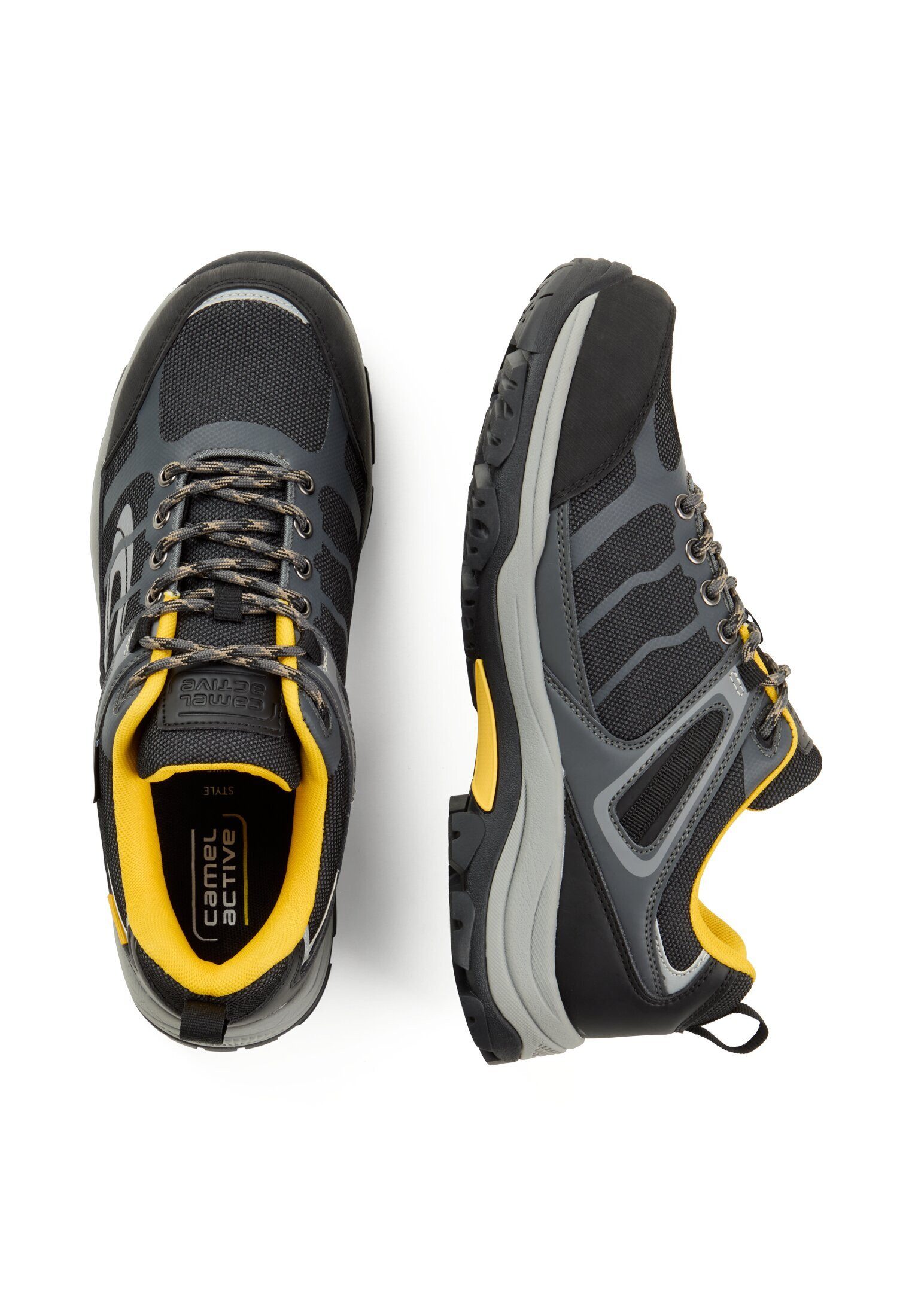 camel active Hiking textile/synthetic GRAU Schnürboots günstig online kaufen