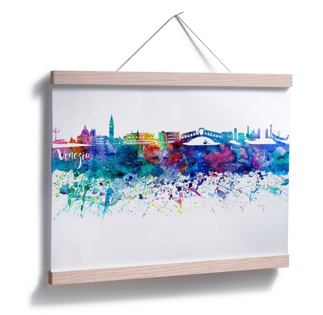 Graffiti Poster Poster, St), Wandbild, Bunt Wandposter Skyline, Graffiti Wall-Art (1 Venedig Bild,