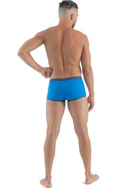 Geronimo Boxershorts Erotic Push or Zipp Boxer mit Druckknöpfen Blue L (Mini-Boxer, 1-St) erotisch