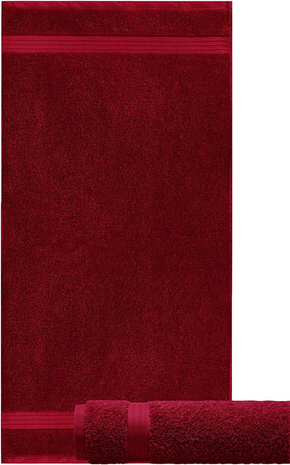 Rubin (2-St), 50x100 Handtücher Lashuma Rot Frottee Dunkelrote Frottee Linz, Handtücher cm