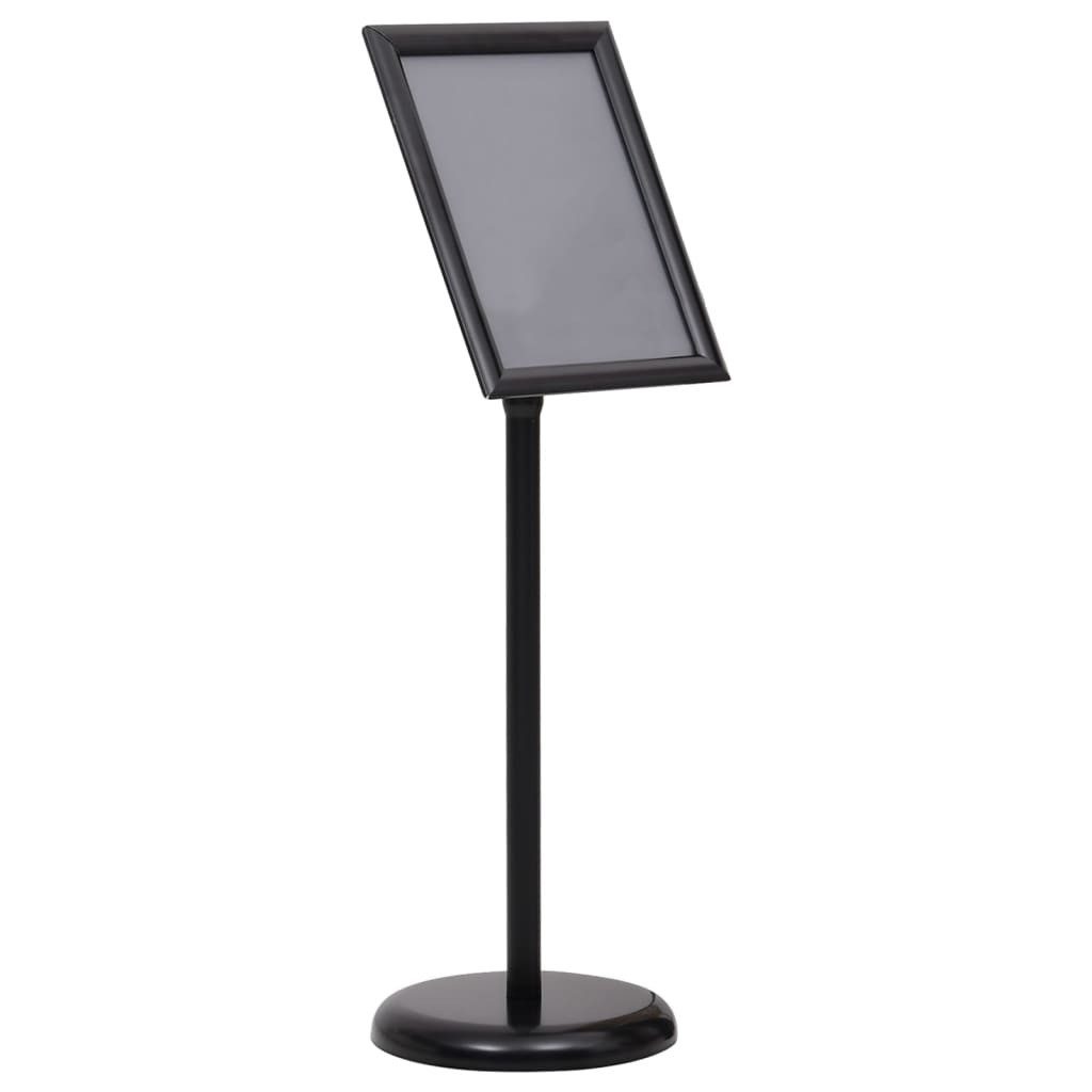 vidaXL Tafel a4 A4-Plakatständer Schwarz Aluminiumlegierung