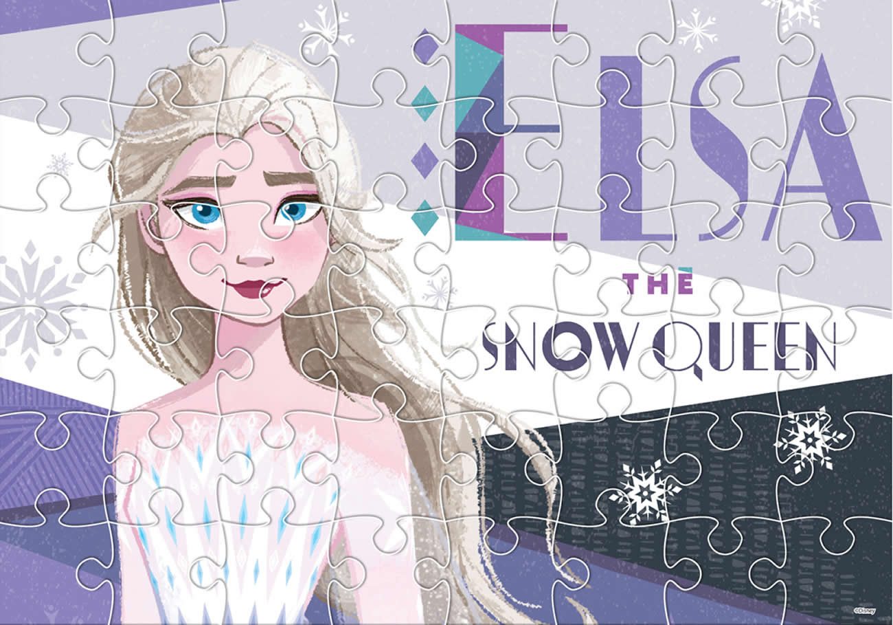 Diakakis Steckpuzzle 2in1 Malpuzzle Frozen 2 48tlg XL-Puzzleteile 50x35, Pu günstig online kaufen