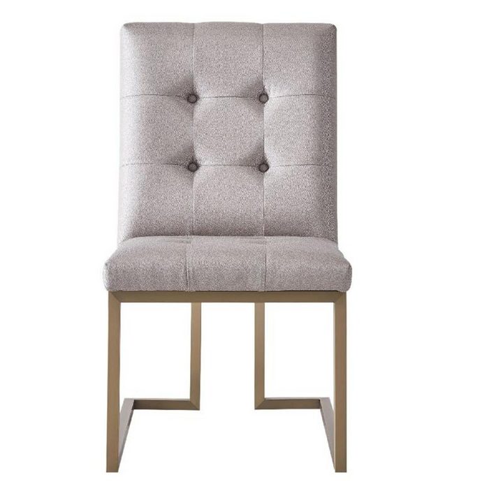 JVmoebel Stuhl Designer Ess Zimmer Stuhl Set Metall Textil Sessel 6x Lounge Stühle