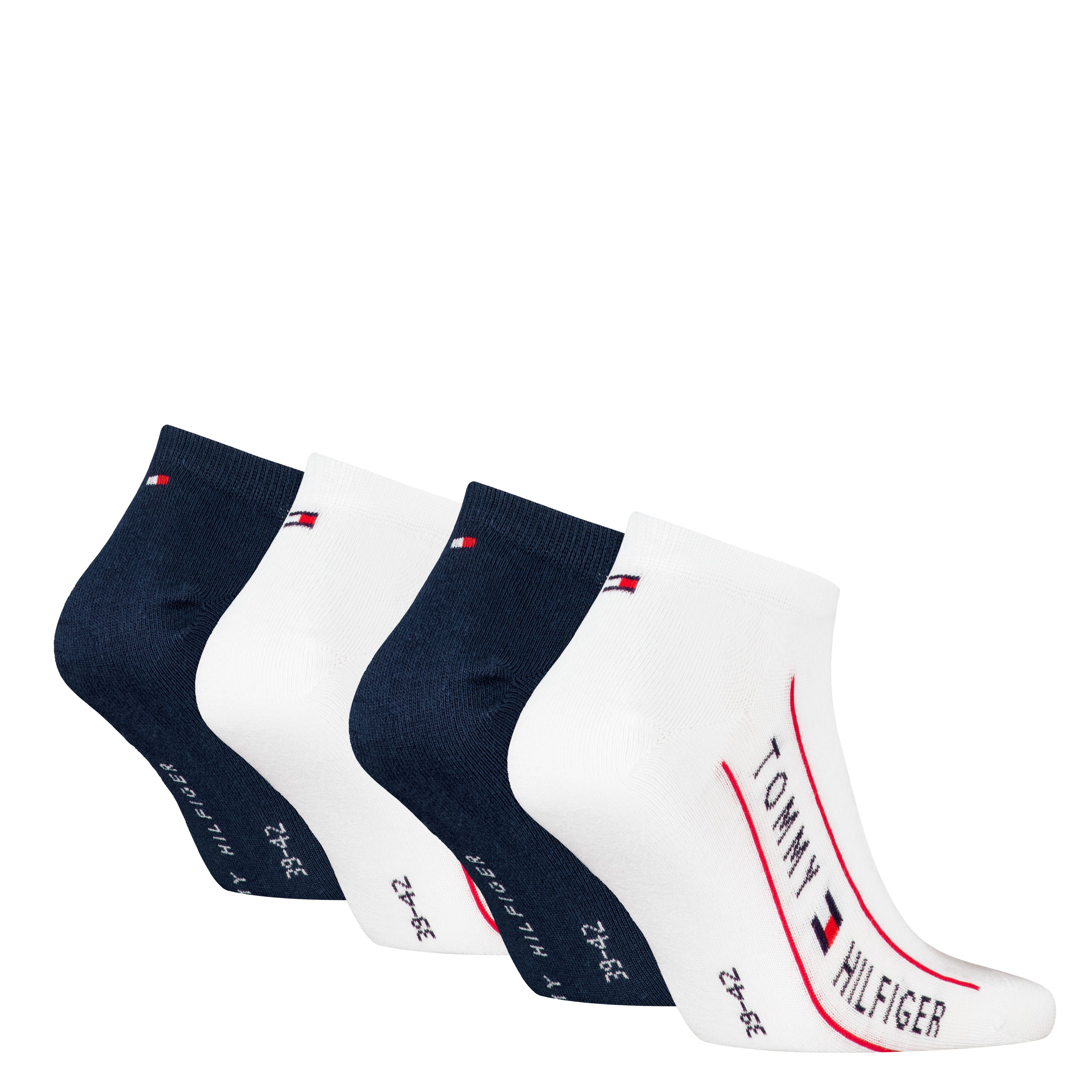 Tommy Hilfiger Socken TH MEN SNEAKER 4P TH LOGO ECOM (4-Paar) mit sportlich günstig online kaufen