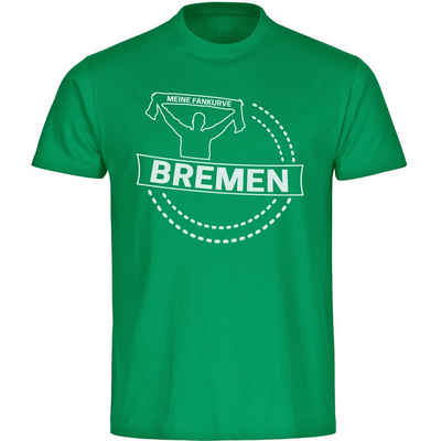 multifanshop T-Shirt Kinder Bremen - Meine Fankurve - Boy Girl