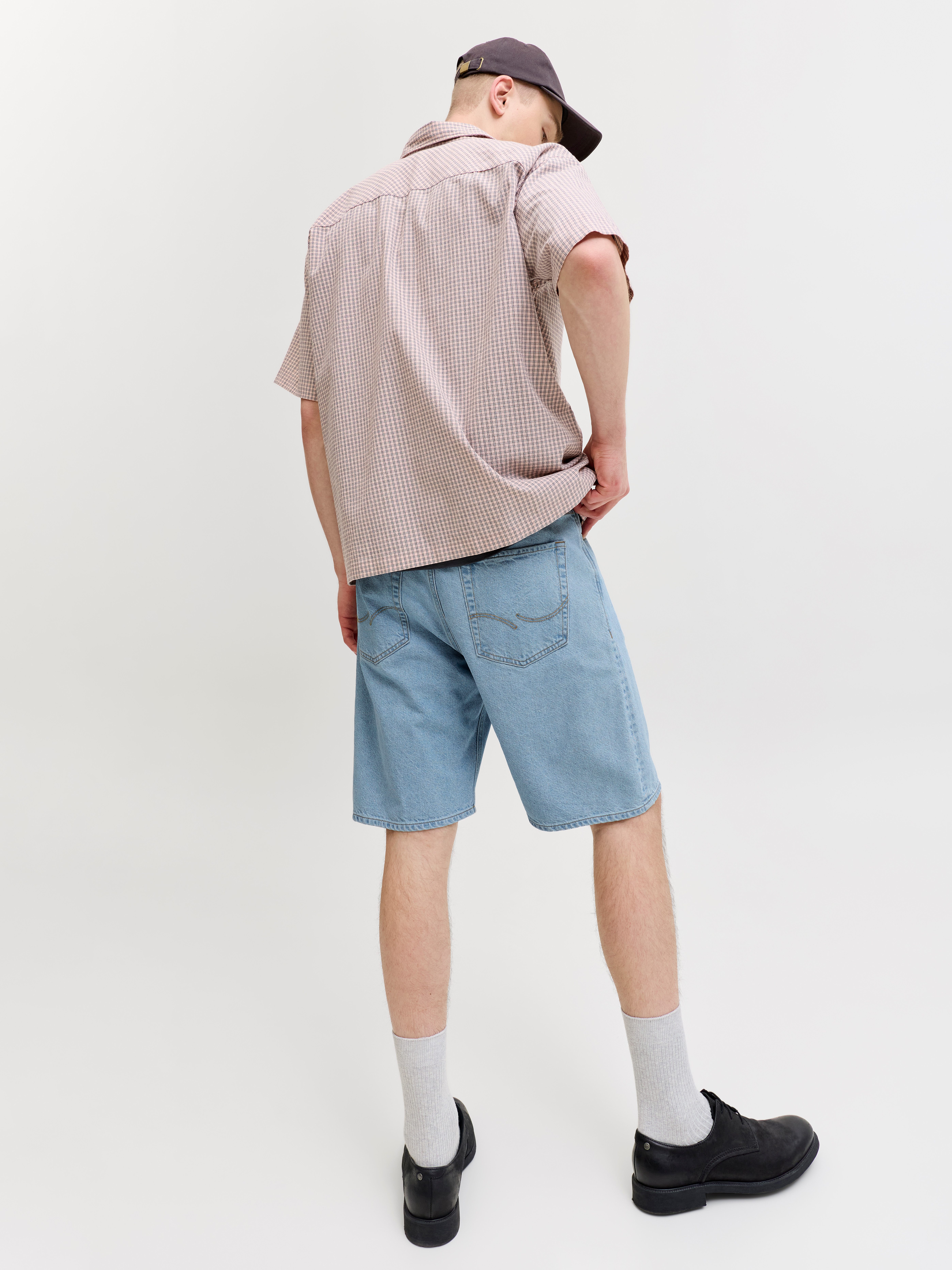 Jack & Jones Jeansshorts JJIALEX JJORIGINAL SHORT Baumwolle, high waist, baggy fit