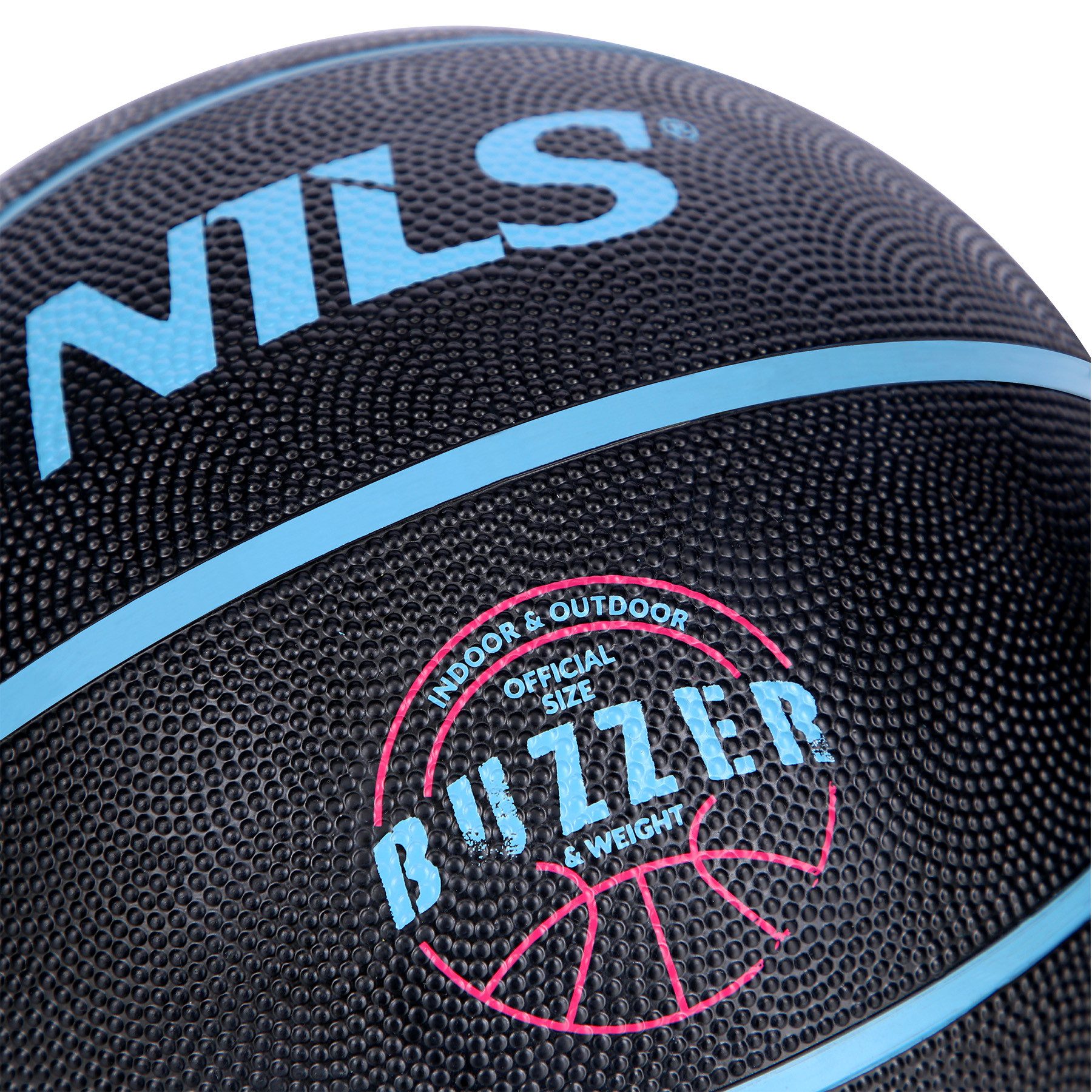 Nils Basketball Ball Buzzer Größe 7 Umfang: 75cm, Indoor & Outdoor nutzbar