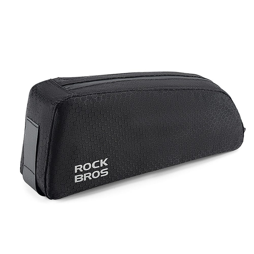 ROCKBROS Rahmentasche Oberrohrtasche Fahrradtasche Zubehörtasche (Spar-Set, 1-tlg., 23 x 6 x 10 cm leicht), wasserabweisend, reflektierend, Klettmontage