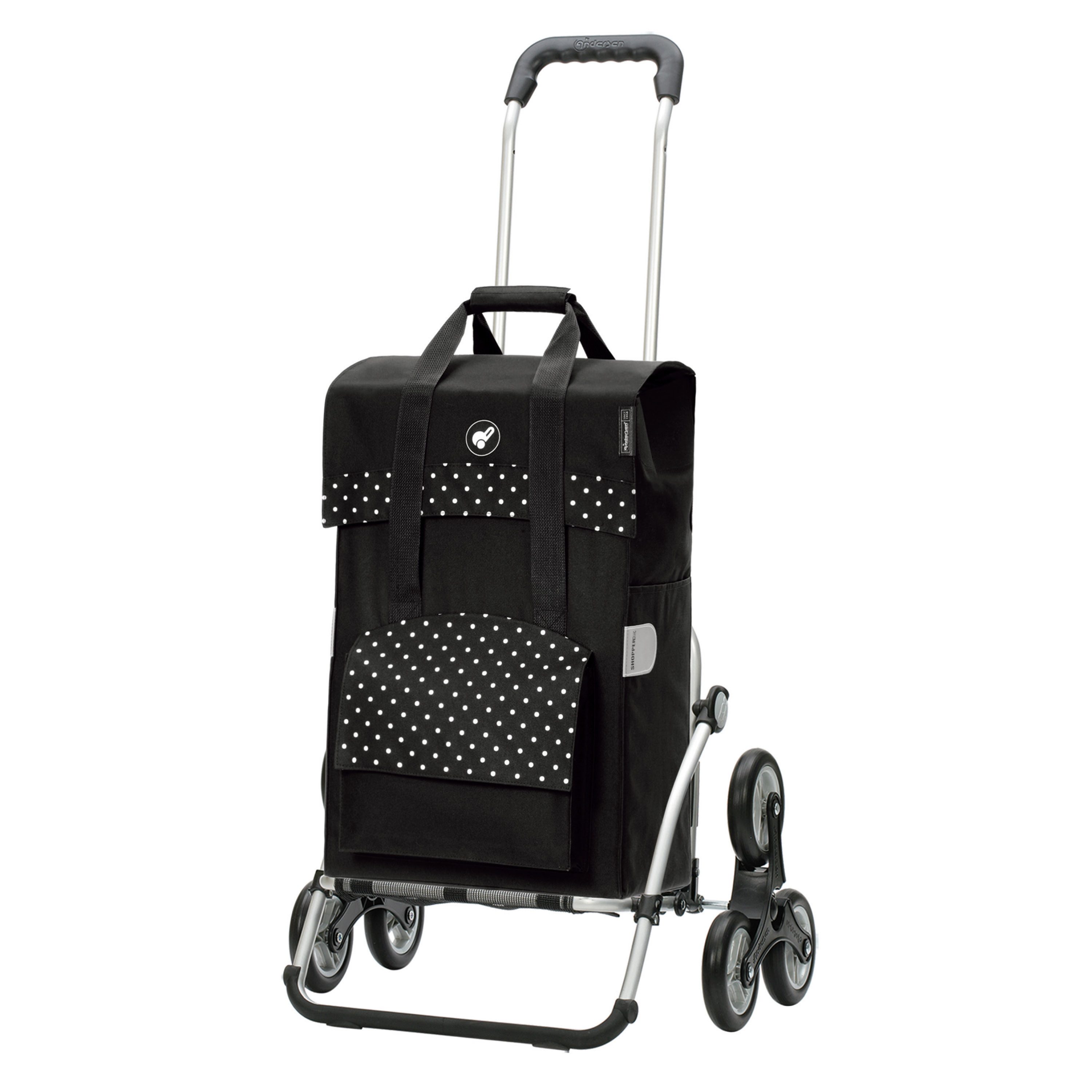 Andersen Einkaufstrolley Treppensteiger Royal Shopper Polly schwarz