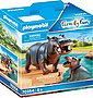 Playmobil® Konstruktions-Spielset »Flusspferd mit Baby (70354), Family Fun«, (2 St), Made in Europe, Bild 1