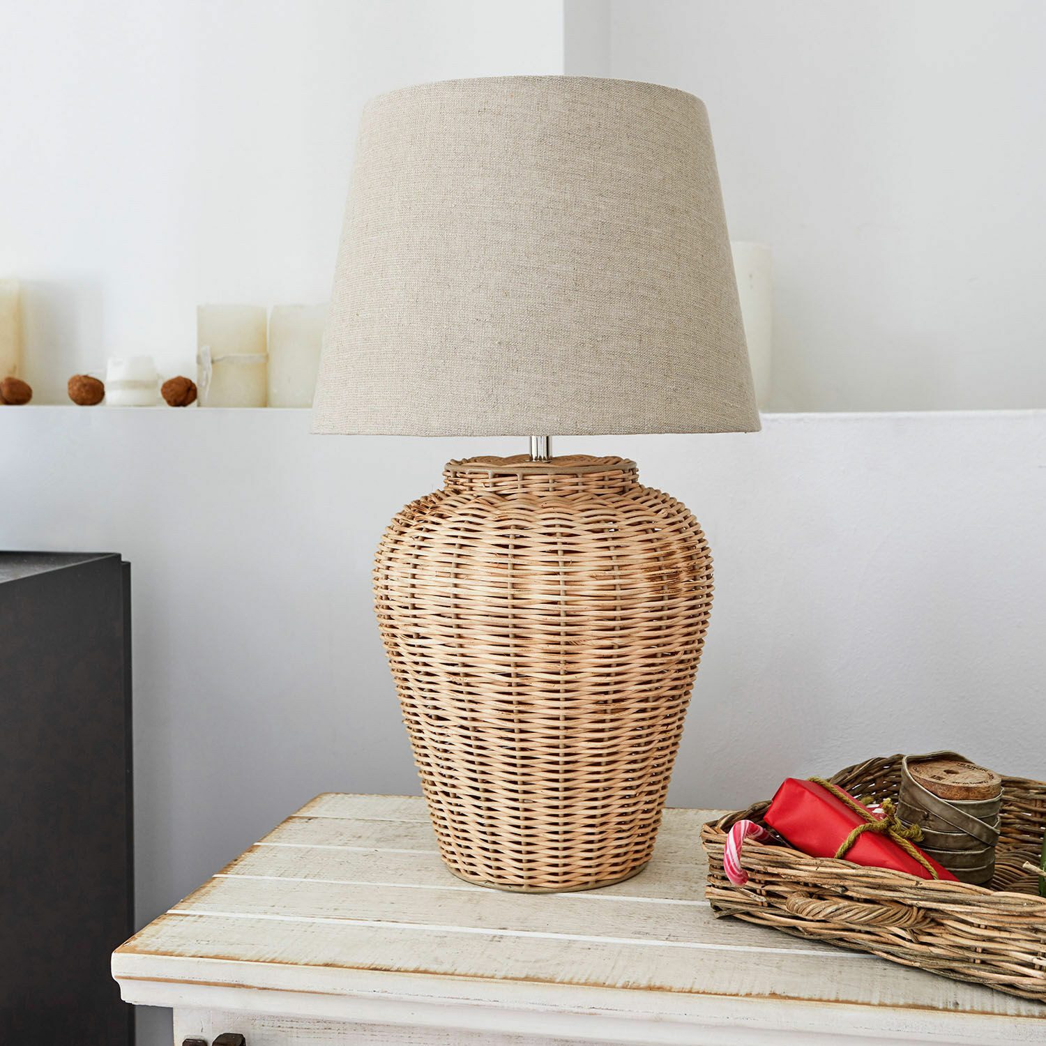 Mirabeau Tischleuchte Tischlampe Ernée beige