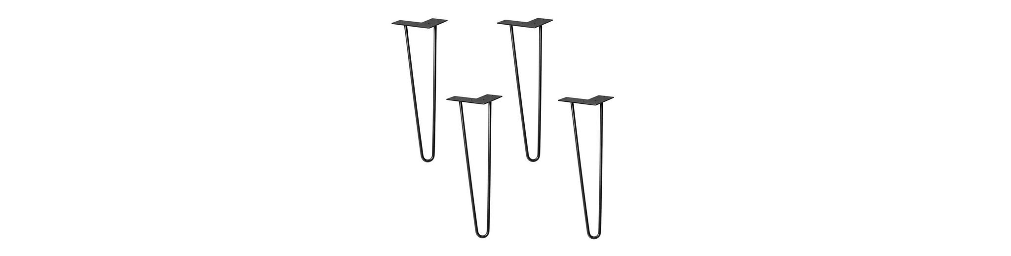 WAGNER design yourself Möbelfuß »Möbelbein/Tischbein HAIRPIN LEGS 4er