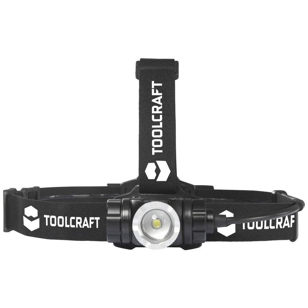TOOLCRAFT LED Stirnlampe STIRNLAMPE 1000LM TO-7838472, verstellbar, mit Notlicht-Funktion, mit USB-Schnittstelle