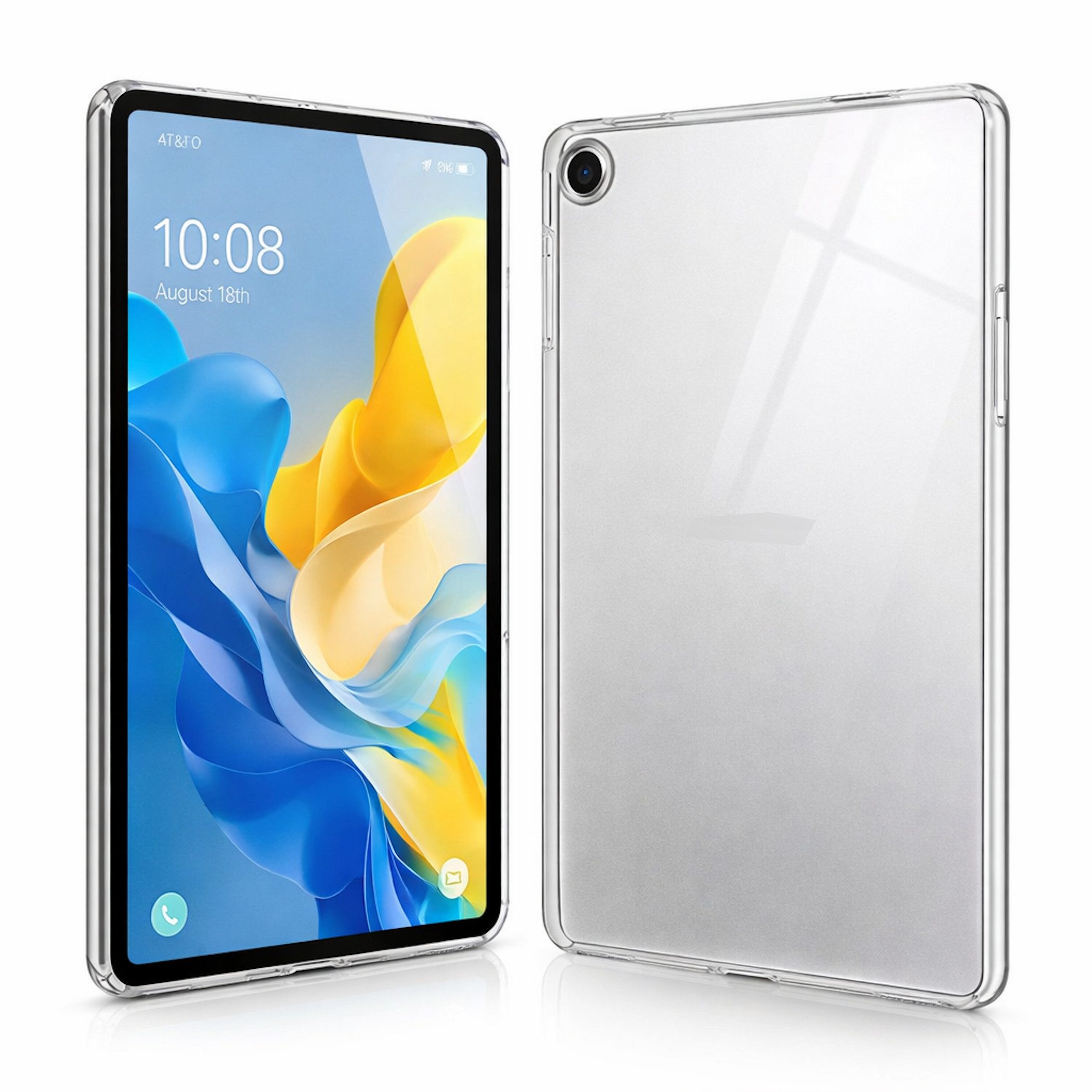 Wigento Tablet-Hülle für Samsung Galaxy Tab A11 Plus / A9 Plus TPU Silikon Dünn Transparent, Ultraschlanke TPU - Tablet - Hülle