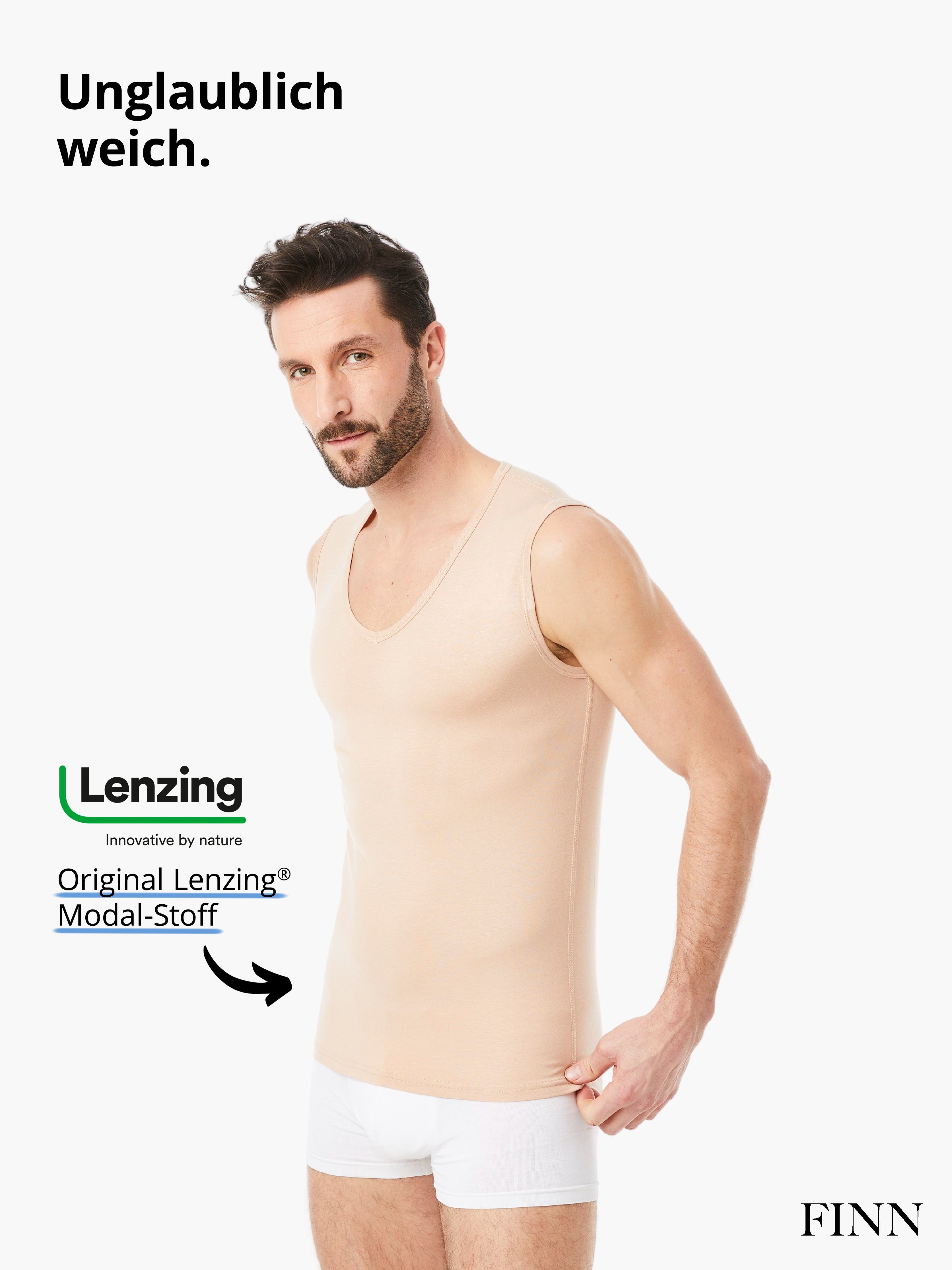 FINN Design Achselhemd Business Unterhemd Herren Ärmellos mit V-Ausschnitt günstig online kaufen