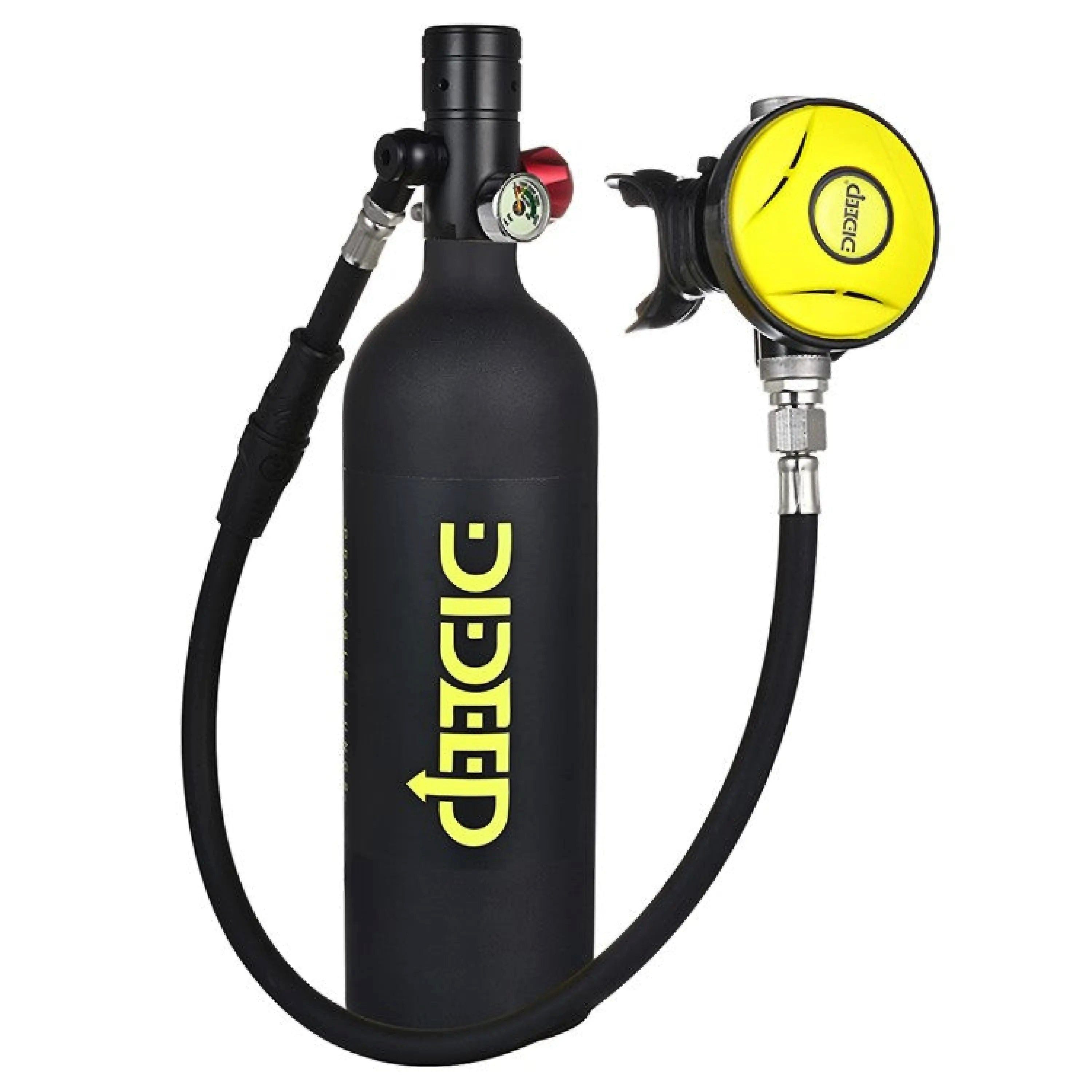 Sport-Knight® Tauchset Mini-Tauchgerät 0,5 / 1L, Tauch-Set komplett – mit Maske, Tauchflasche