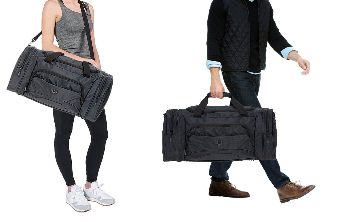 ELEPHANT Sporttasche Reisetasche Saunatasche Damen Herren groß 62 cm XL, Color Sport Reise Sauna Tasche Fitness Gym + Flasche