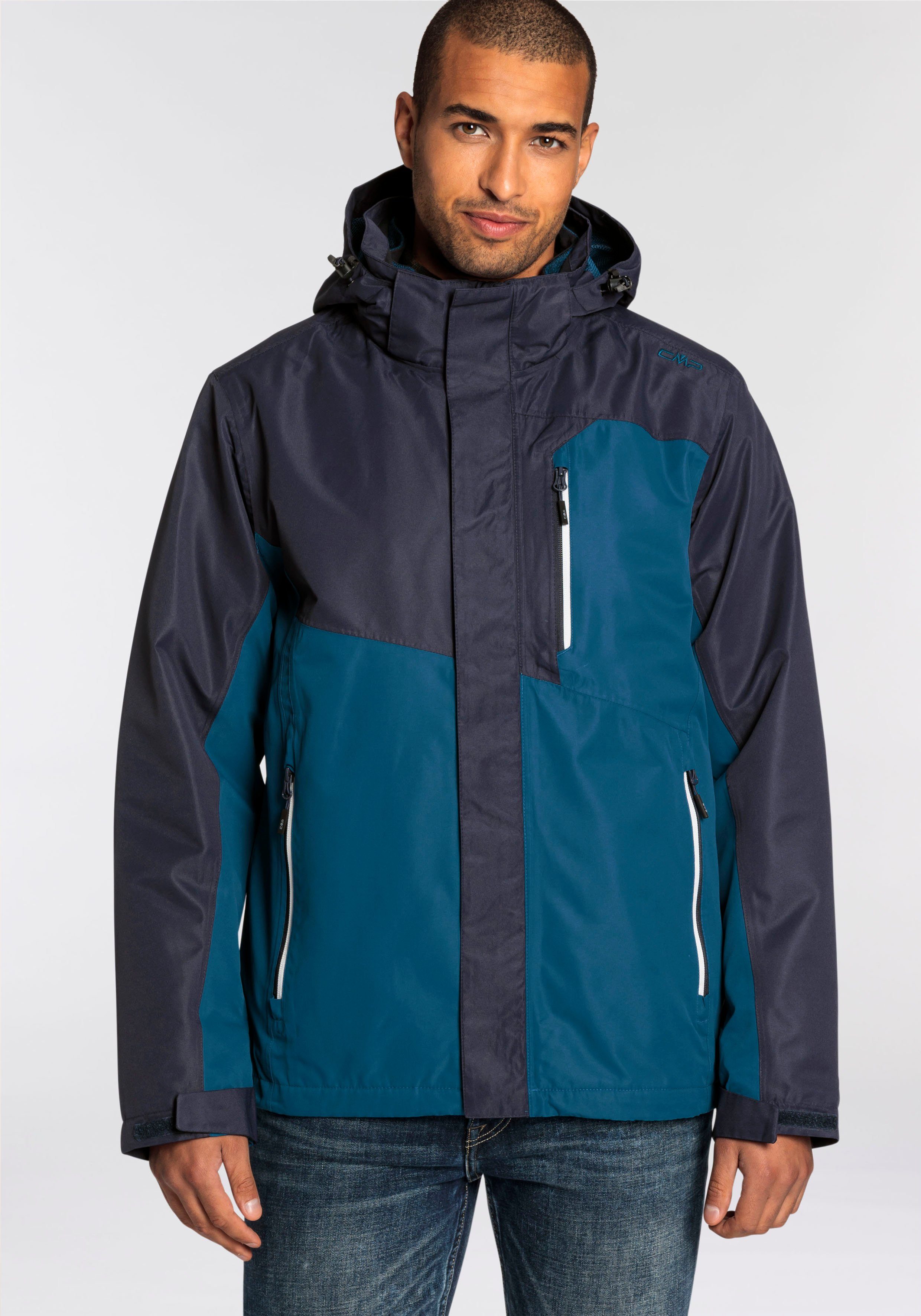 CMP & & trocknend Wärmend b.blue-petro Schnell 3-in-1-Funktionsjacke Atmungsaktiv