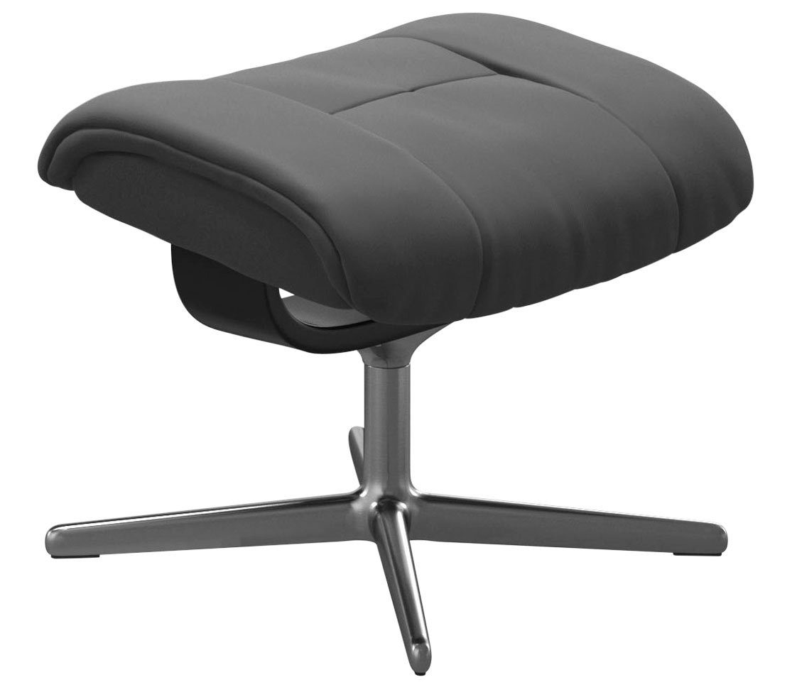 Stressless® Fußhocker Mayfair, mit Cross Base, Größe S, M & L, Holzakzent Schwarz
