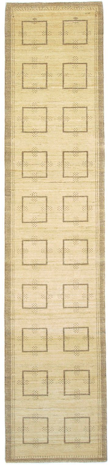 Wollteppich Gabbeh Teppich handgeknüpft naturweiß, rechteckig, mm, handgeknüpft Höhe: morgenland, 18