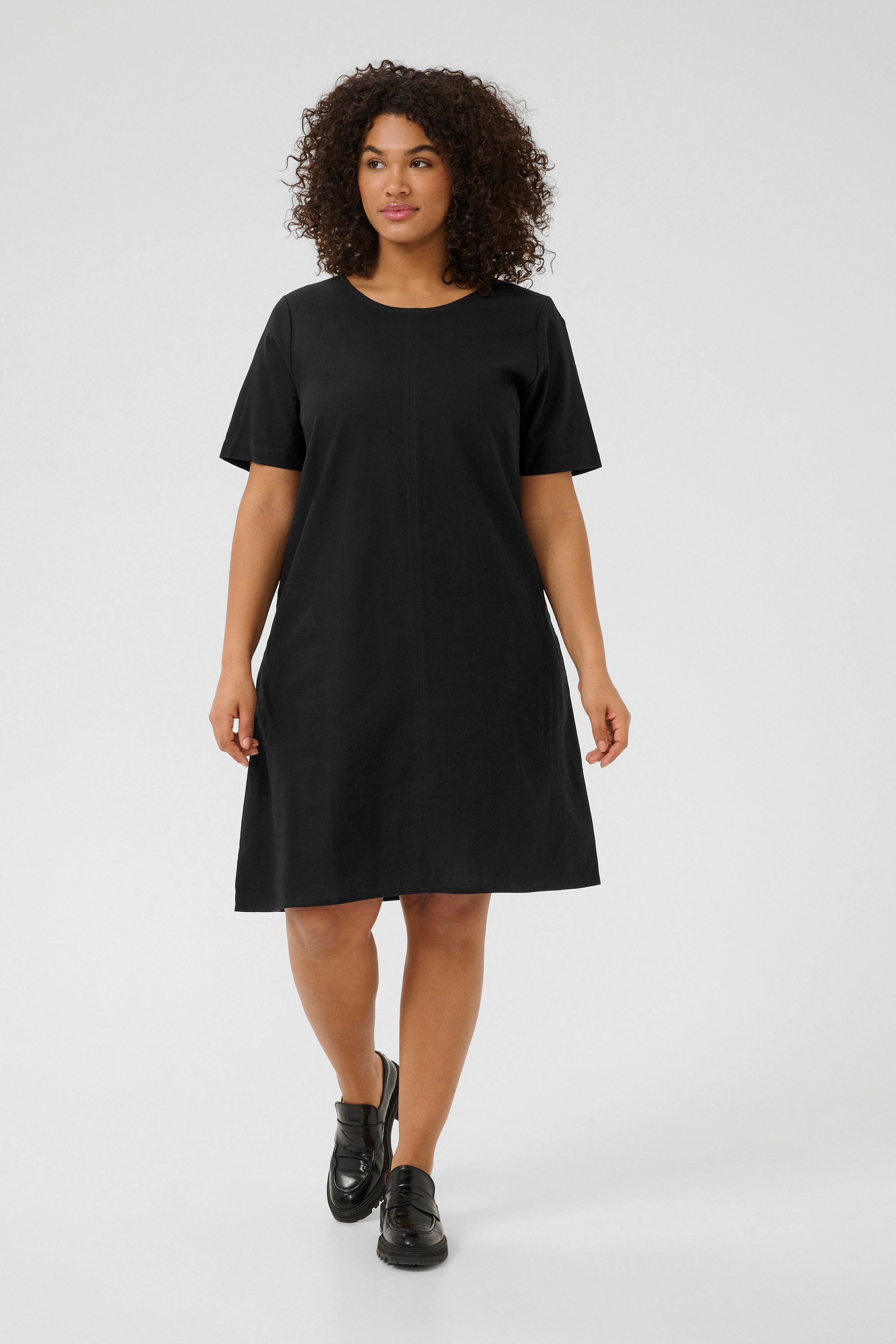 KAFFE Curve Blusenkleid Kleid KCbella Große günstig online kaufen