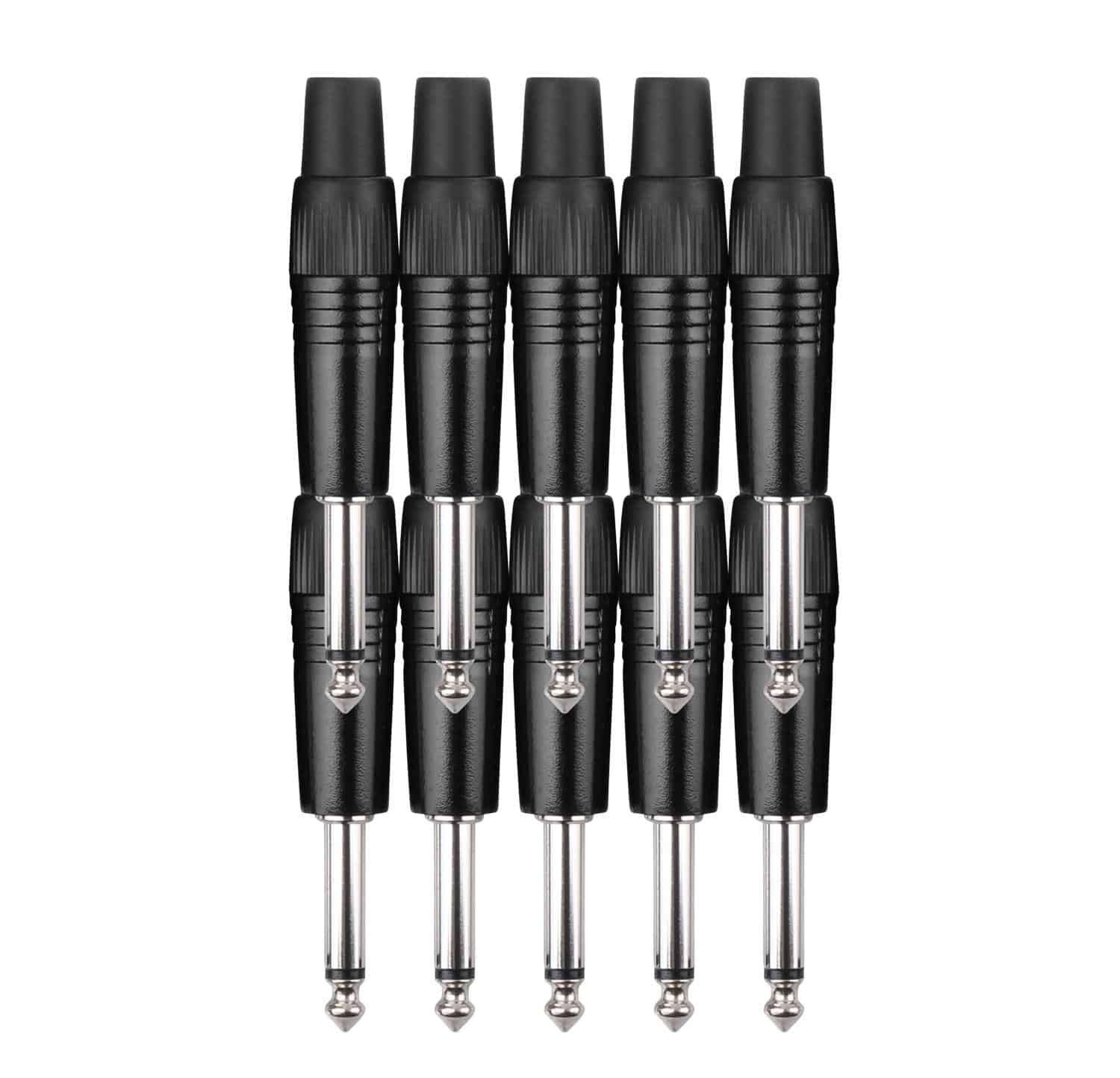 Steckerset 6,3mm Klinke 10 Stück Audio-Adapter
