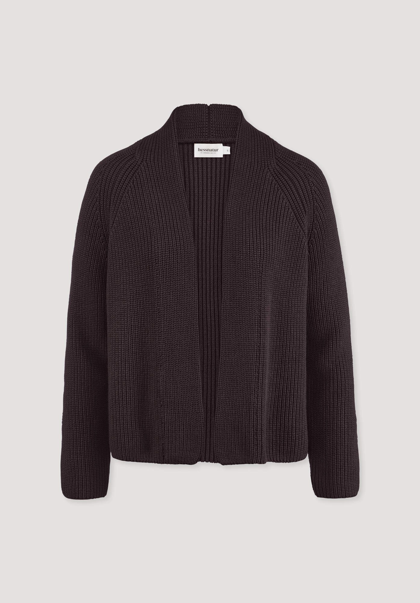 Hessnatur Strickjacke Relaxed aus reiner Bio-Baumwolle (1-tlg)