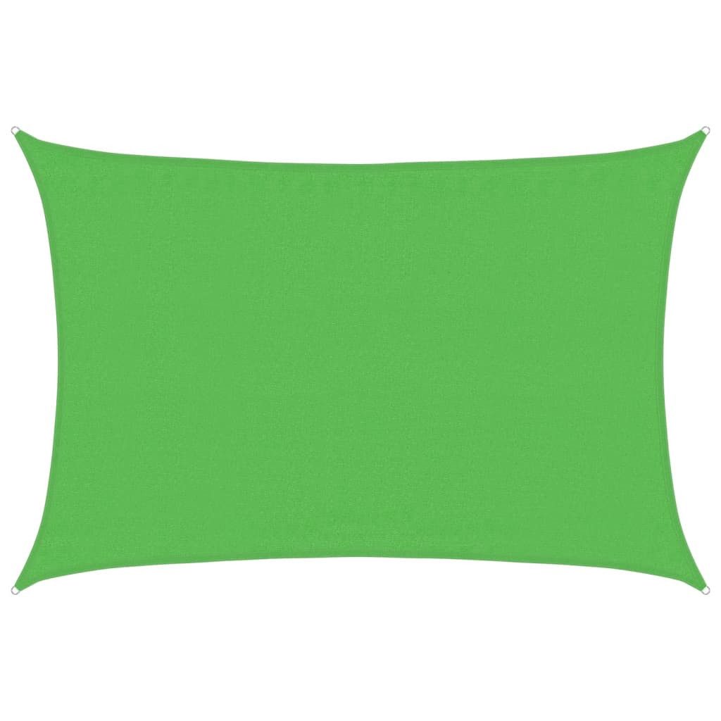 vidaXL Sonnensegel Sonnensegel 160 g/m² Hellgrün 3,5x4,5 m HDPE, (1-tlg)
