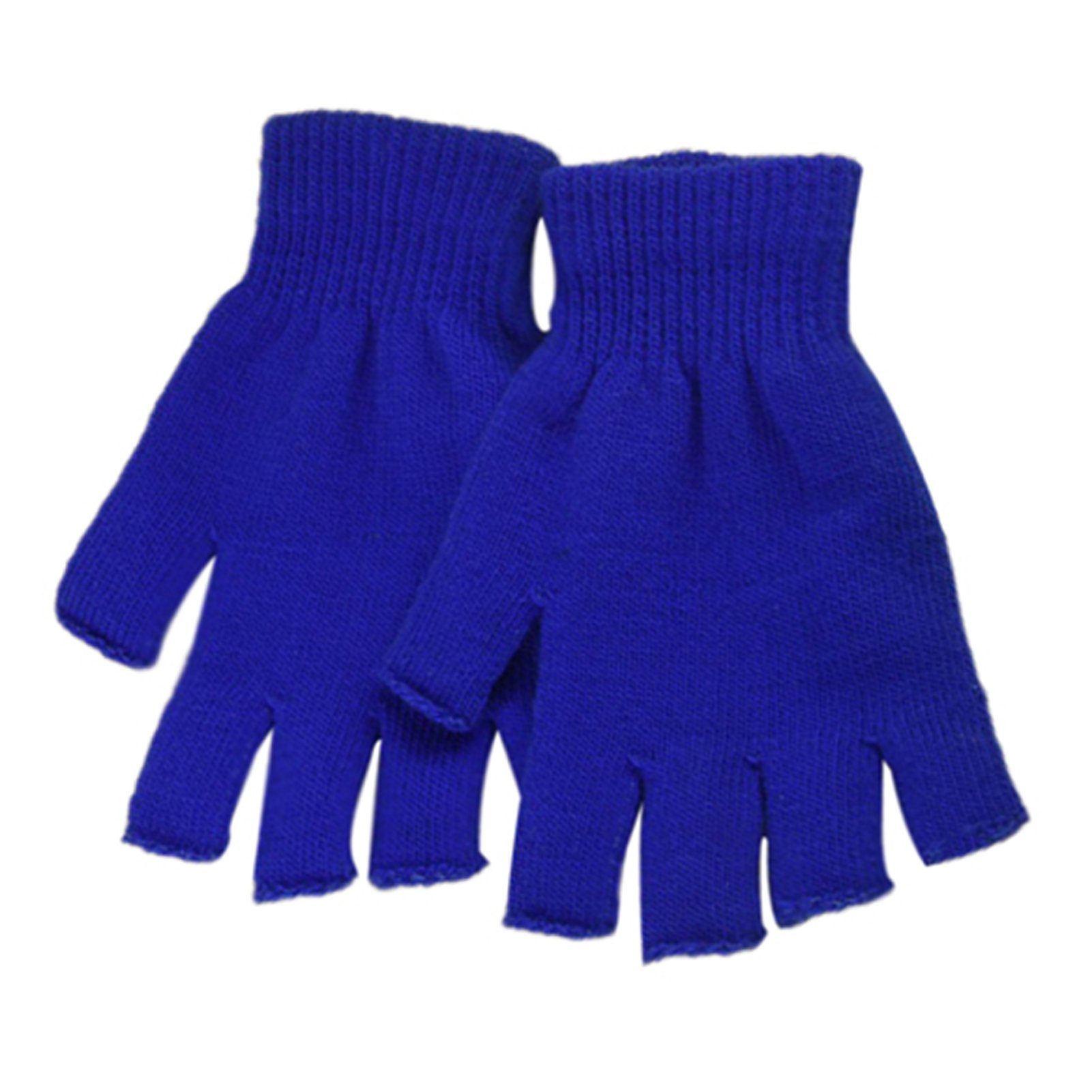 Blusmart Strickhandschuhe Winter-Halbfingerhandschuhe, Unisex, Gestrickt, Fingerlos, Warm