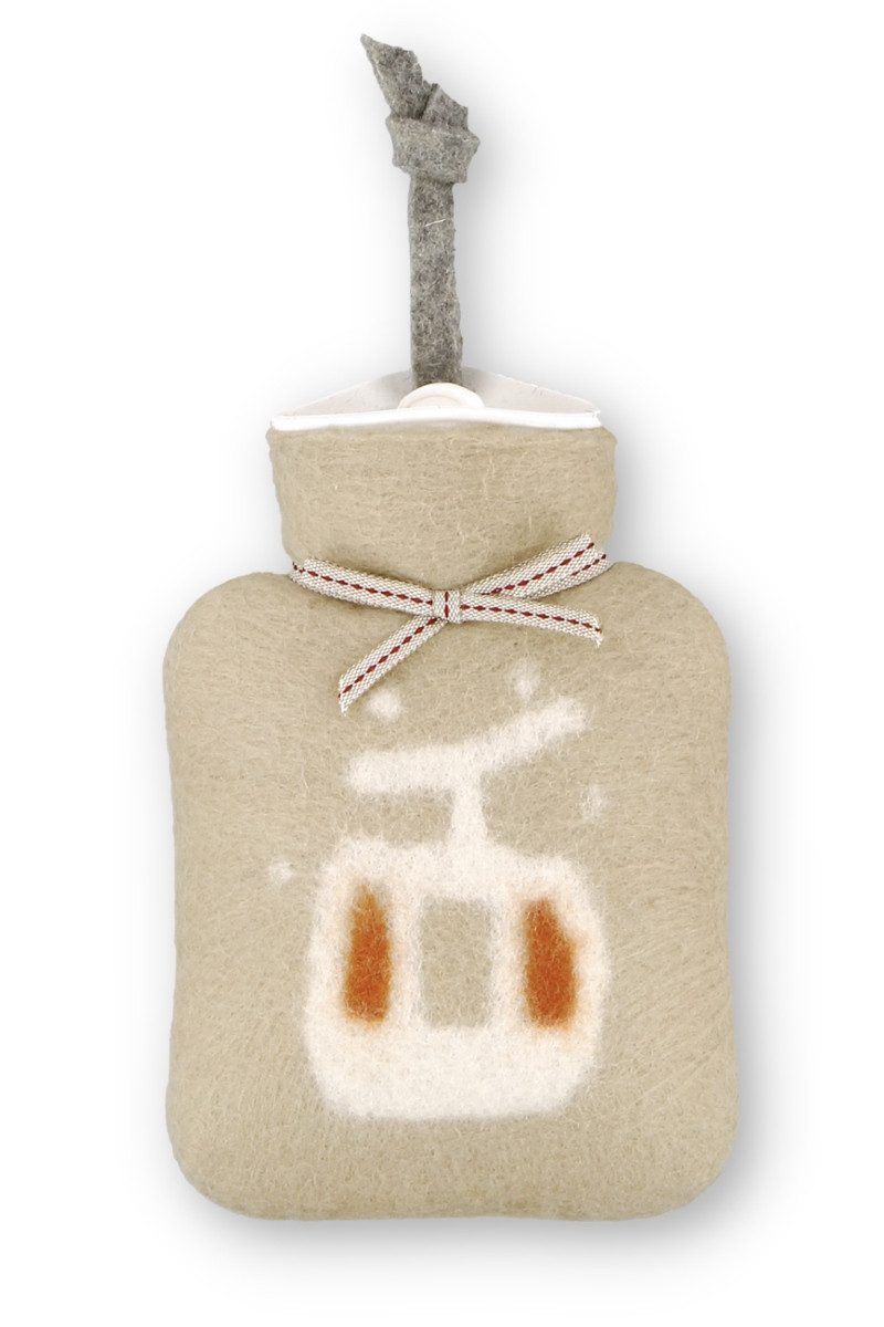 Dorothee Lehnen Wärmflasche Mini-Wärmflasche - SEILBAHN - sand
