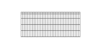 KRAUS Einstabmattenzaun »Dino-Trend-Z42«, (Set), anthrazit, 80 cm hoch, 15 Elemente für 30 m, 16 Pfosten