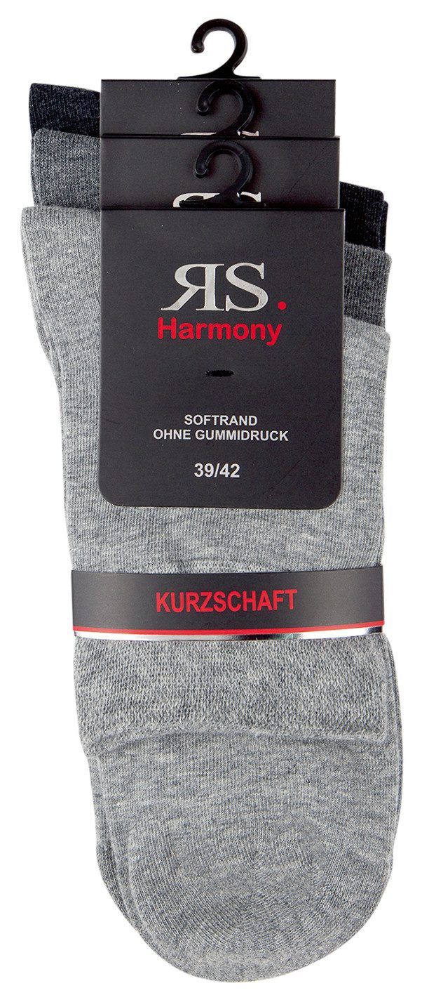 Socken 3 Paar RS. Harmony 32028 Kurzschaftstrumpf silbertöne 39-42, 43-46