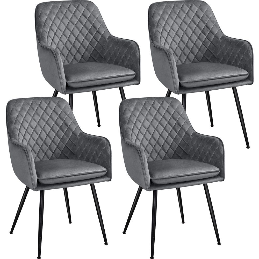 Yaheetech Esszimmerstuhl Küchenstühle (4 St), Stuhl-Set günstig online kaufen