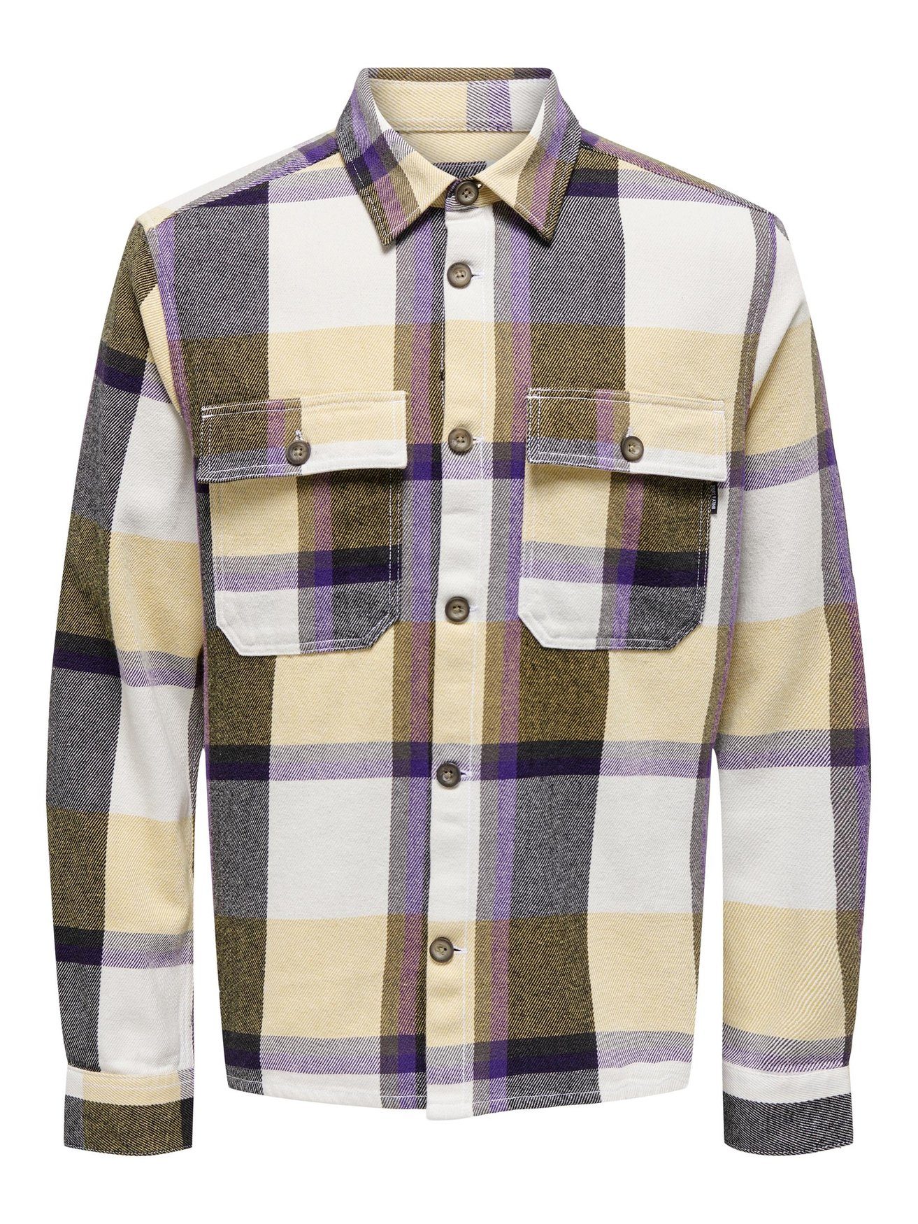 ONLY & SONS Langarmhemd Holzfäller Twill Overshirt ONSMAR ONSMAR OVR CHECK günstig online kaufen