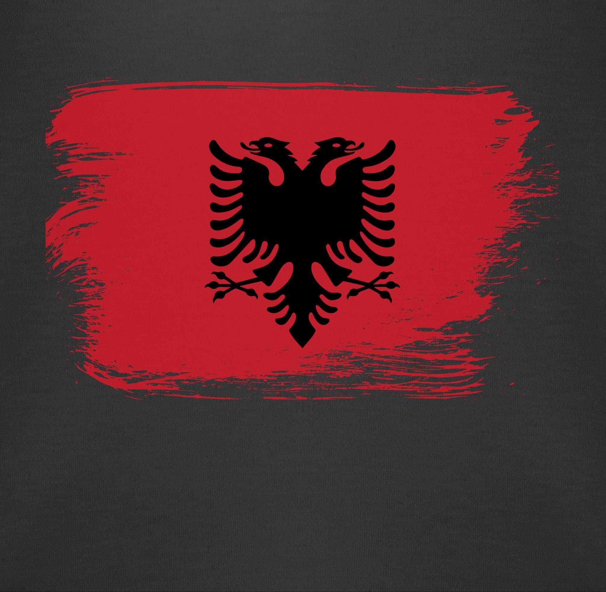 Baby Wappen Flagge Schwarz 1 Shirtracer Albanien Vintage Shirtbody Länder