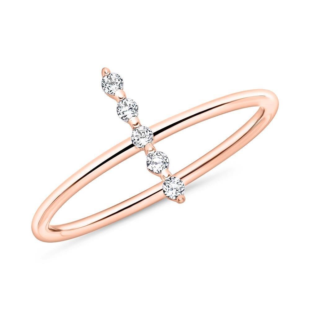 JEWLIX Diamantring Goldring mit Weißtopasen 585er günstig online kaufen