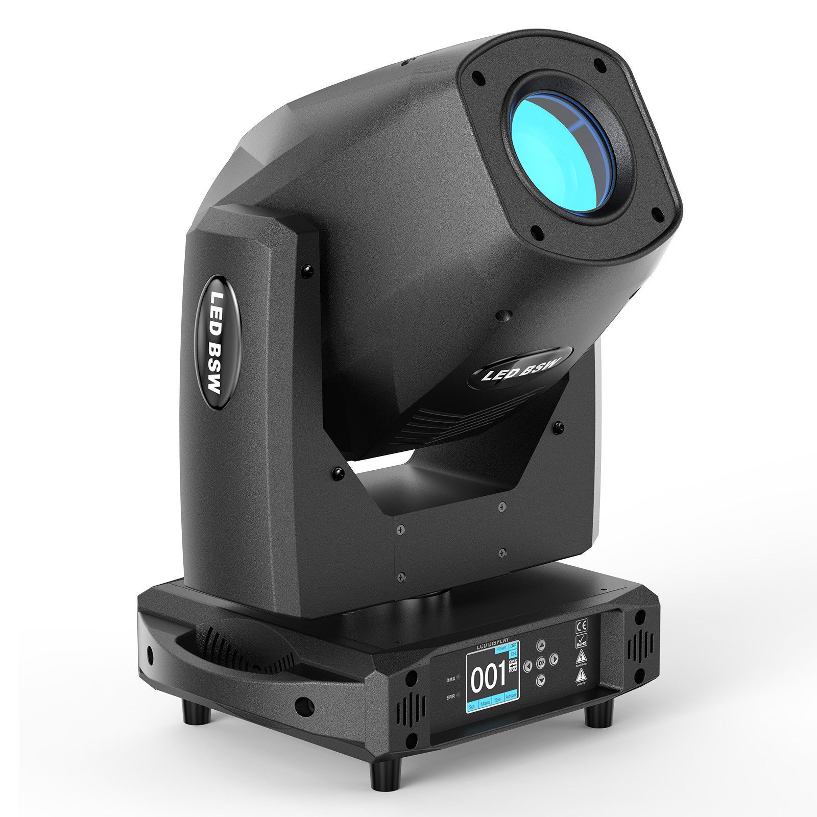 ZonQoonz Discolicht 200W Beam Head Scheinwerfer,17 Modi+10 Farben, mit Fokussierung