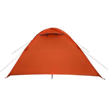 vidaXL Vorzelt Campingzelt 4 Personen Grau und Orange Wasserfest, (1 tlg)