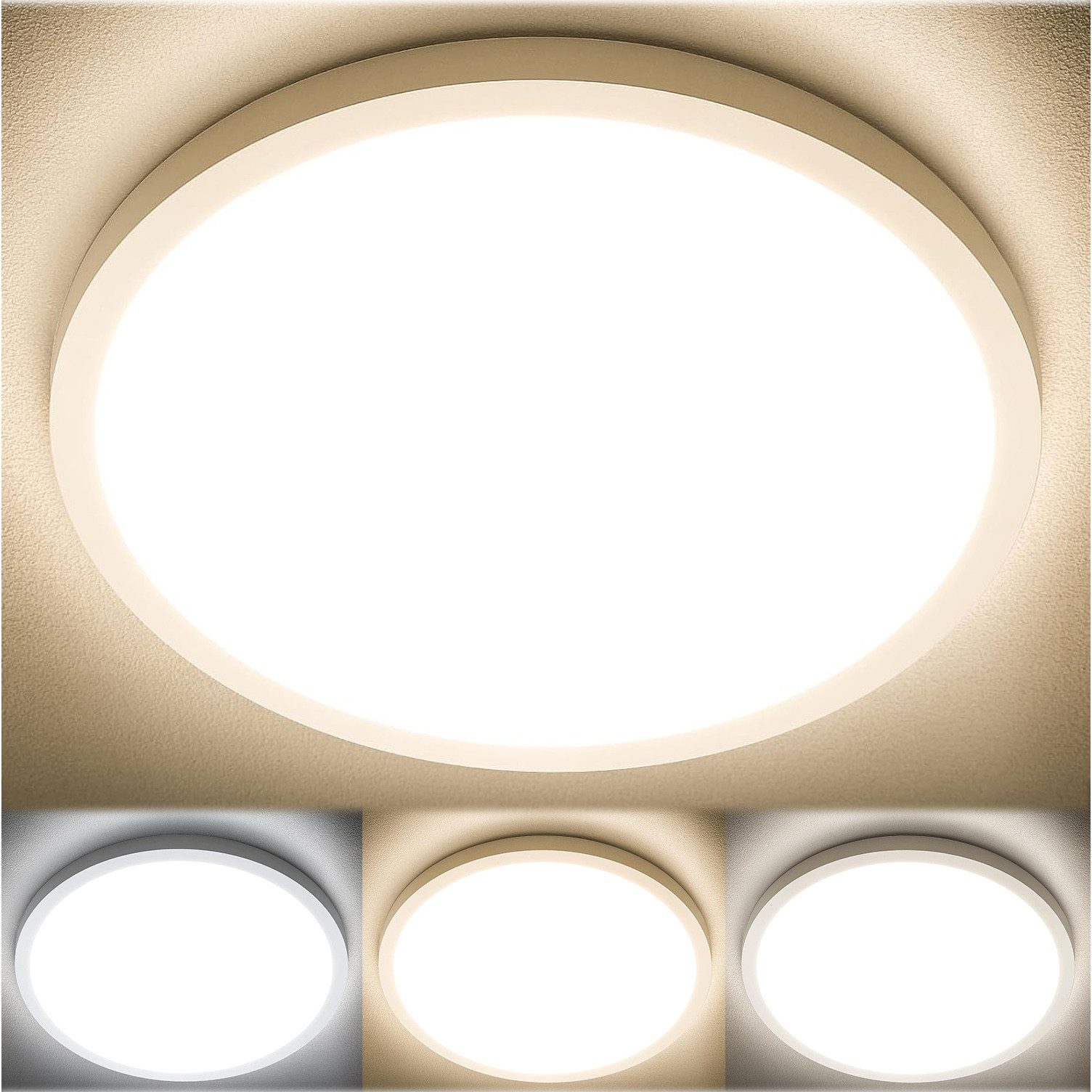 SERBASIC Deckenleuchte Ultra Dünn LED Deckenleuchte, günstig online kaufen