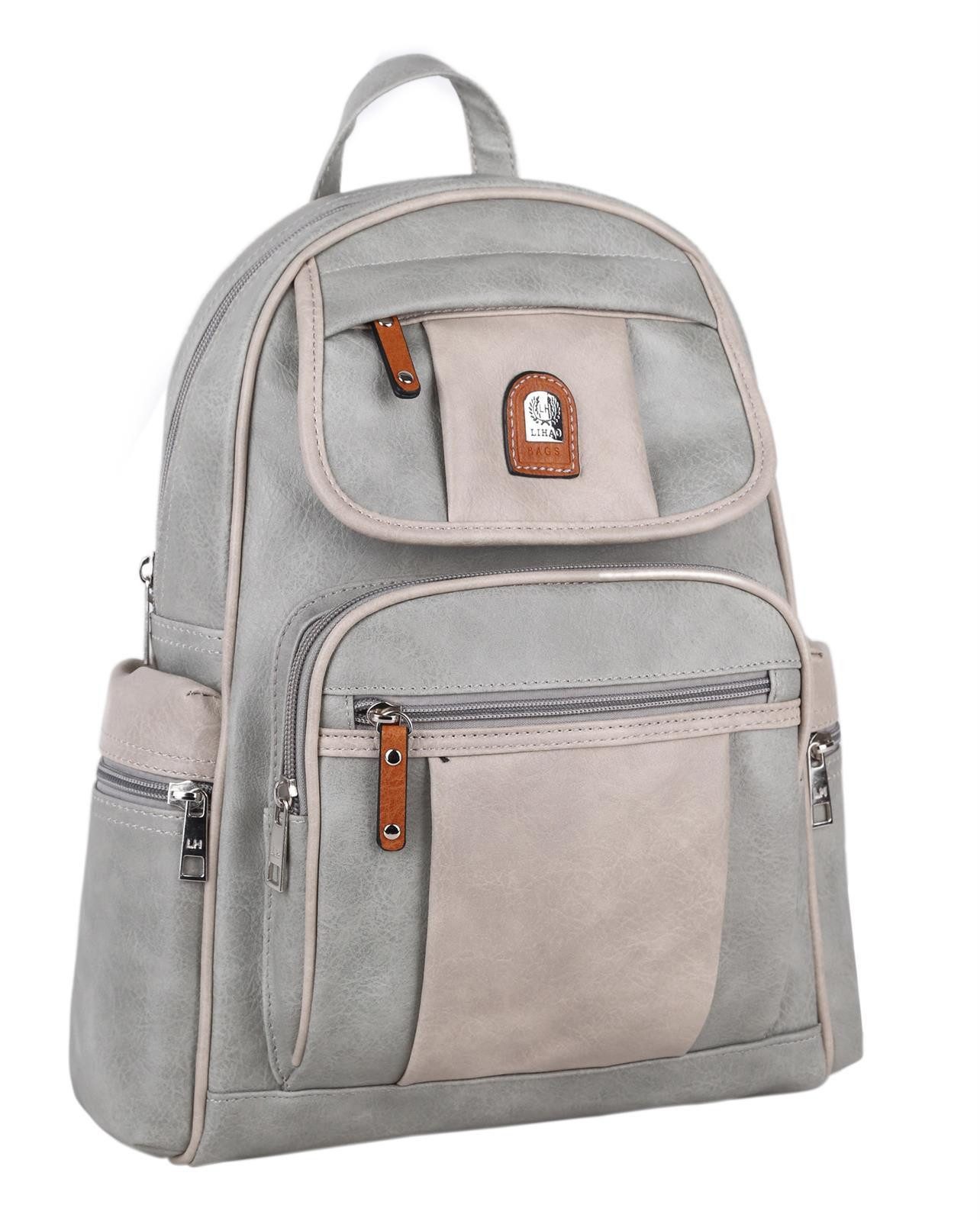 ITALYSHOP24 Rucksack Damen CityRucksack Tagesrucksack Schultertasche Freize günstig online kaufen