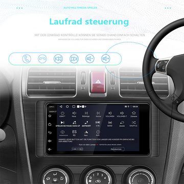 Hikity Android 2Din GPS 7'' Touchscreen Bluetooth WIFI GPS für Toyota Corolla Autoradio (Duale Systembildverbindung Split-Screen-Funktion, GPS)