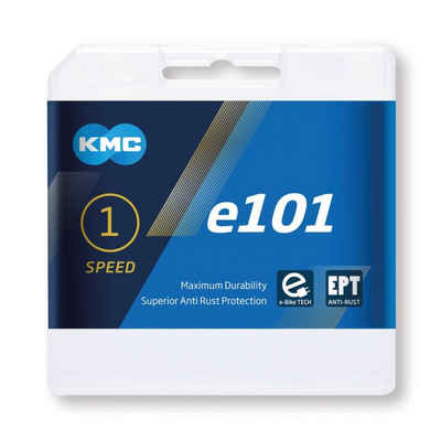 KMC Fahrradketten Kette e101 EPT Nabenschaltung 1/2 x 1/8", breit, 112 Glieder