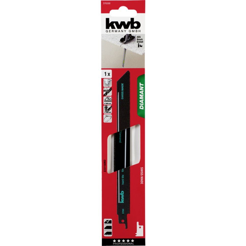 Thumbnail - kwb Säbelsägeblatt kwb 578300 Säbelsägeblätter DIAMANT, Fliesen- und Keramikbearbeitung