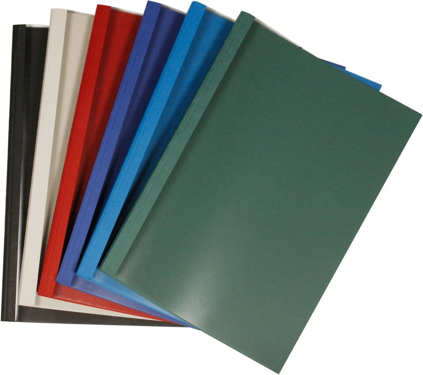 LMG Germany Thermo-Bindemappe Thermobindemappe Lederstruktur mit klarer Vorderseite, DIN A4 Softcover, (Packung