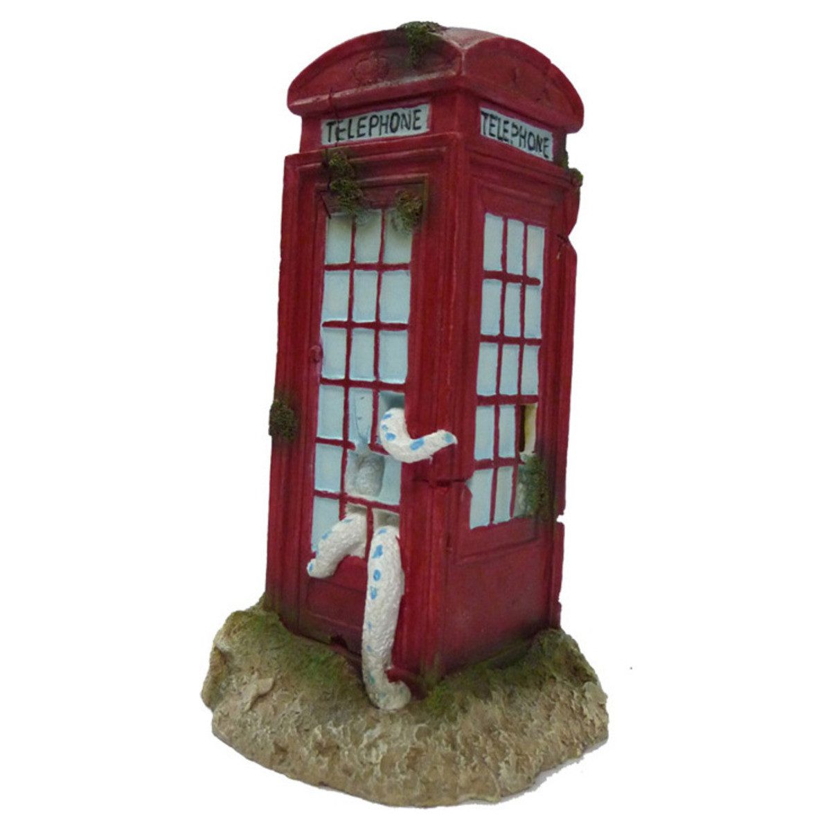 Europet-Bernina Aquariendeko Aquariumdekoration Telefonzelle rot