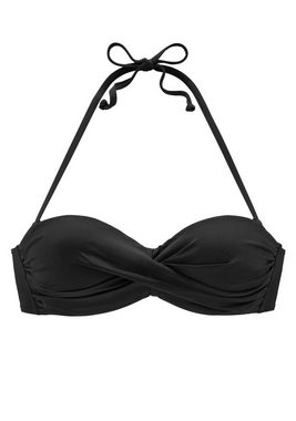 LASCANA Bügel-Bandeau-Bikini-Top Italy, mit seitlichen Stäbchen