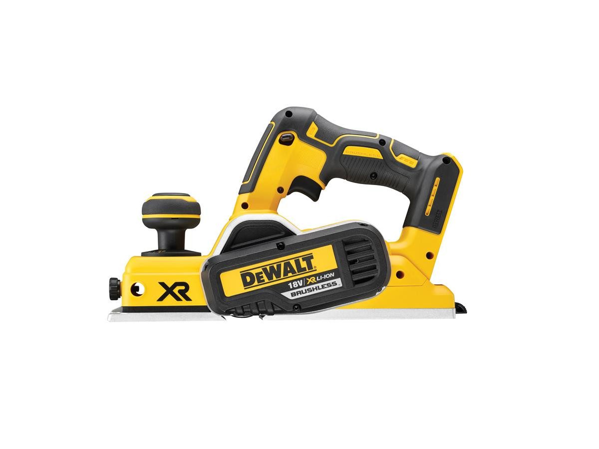 DeWalt Akku-Elektrohobel 82mm, 18V (Basisv), ohne Akku und Ladegerät, Messerwellendurchmesser: 48 mm