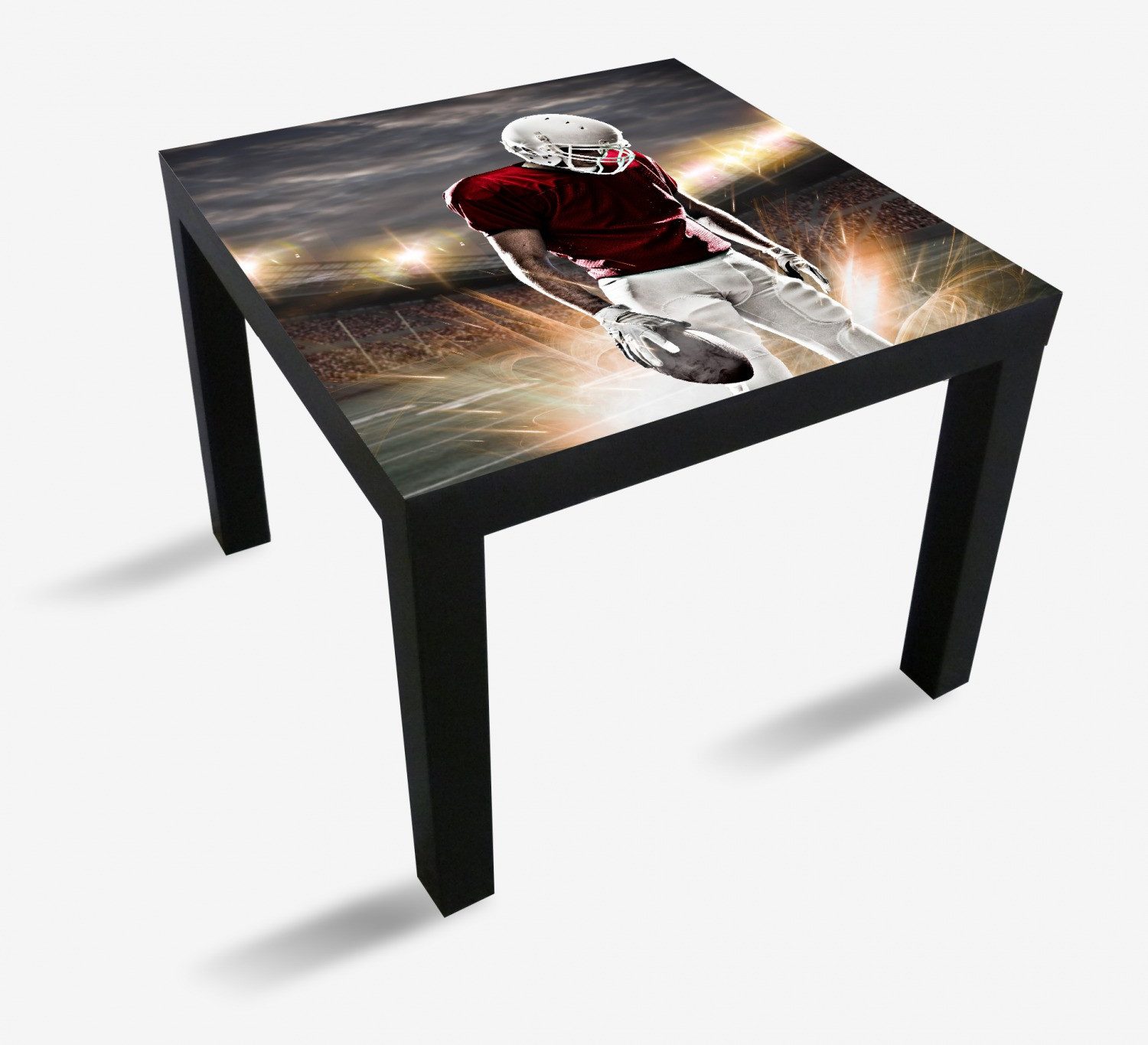 Wallario Tischplatte Fokus vor dem Spiel (1 St), für Ikea Lack Tisch geeignet