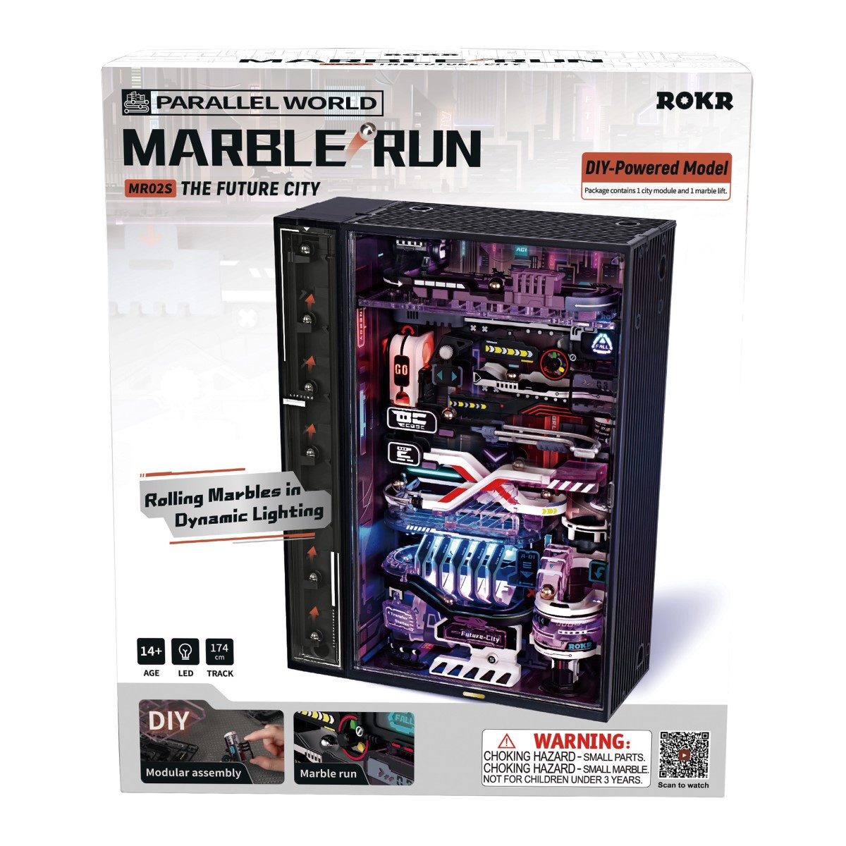 ROKR 3D-Puzzle Marble-Run "The Future City", 140 Puzzleteile günstig online kaufen